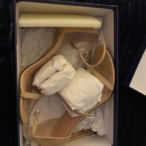 Stuart Weitzman Nudist Nudistsong 8.5 in Adobe Aniline